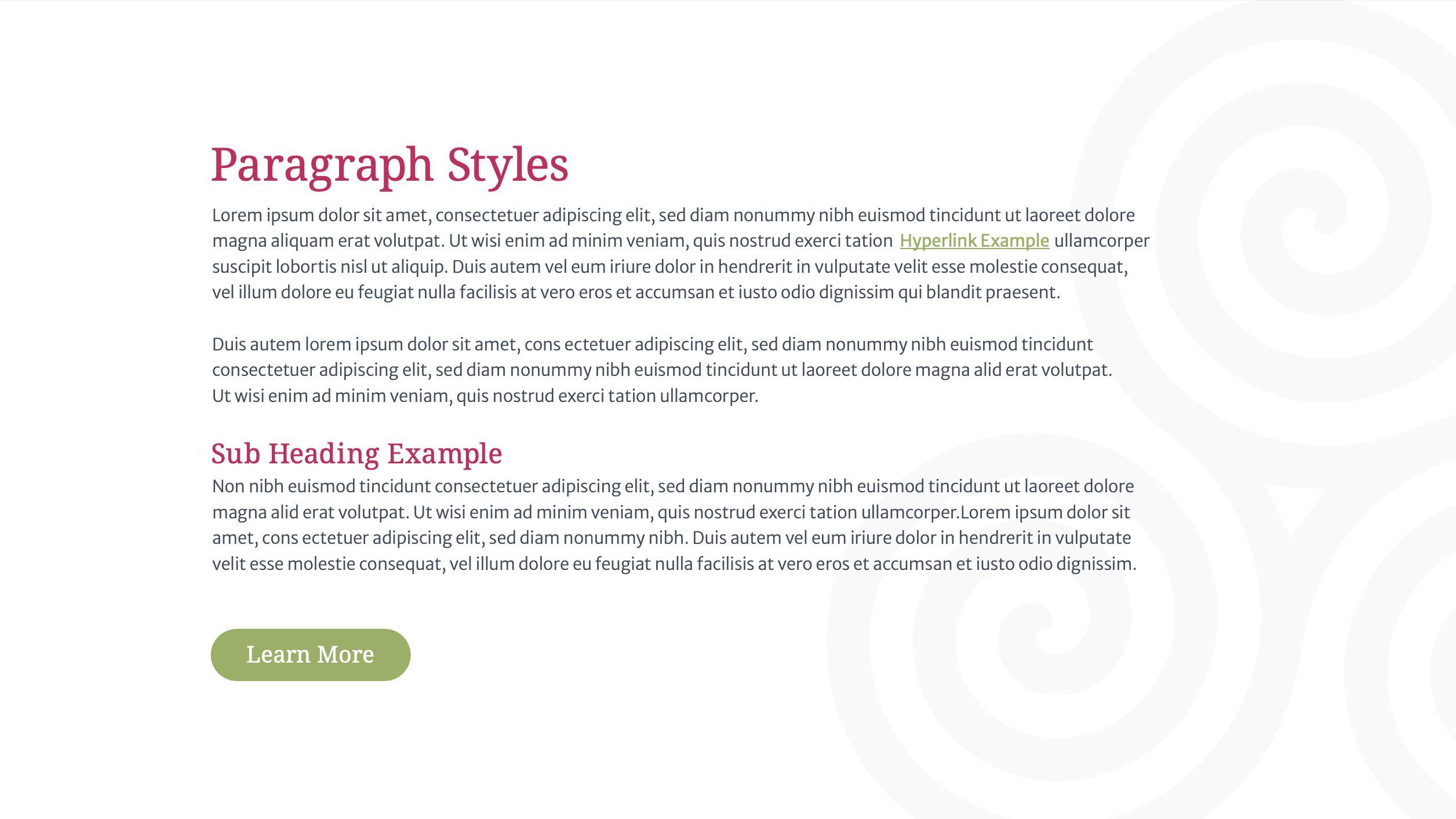 STWC Paragraph Stlyes